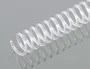 Q-connect Espiral Plástico Transparente para Encuadernación, 32 5:1, 16mm, Caja de 100 Unidades