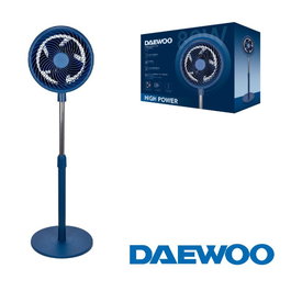 Daewoo Ventilador de Sobremesa High Speed 25 cm (10") 80W Base Redonda Azul