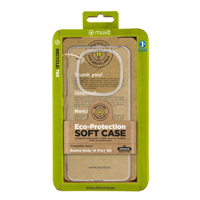 Funda para Móvil Muvit Xiaomi Redmi Note 14 Pro+ 5G Transparente