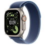 Apple Watch Ultra 3 Titanio con Celular 49mm Trail Loop Color Natur Azul/Azul Claro S/M