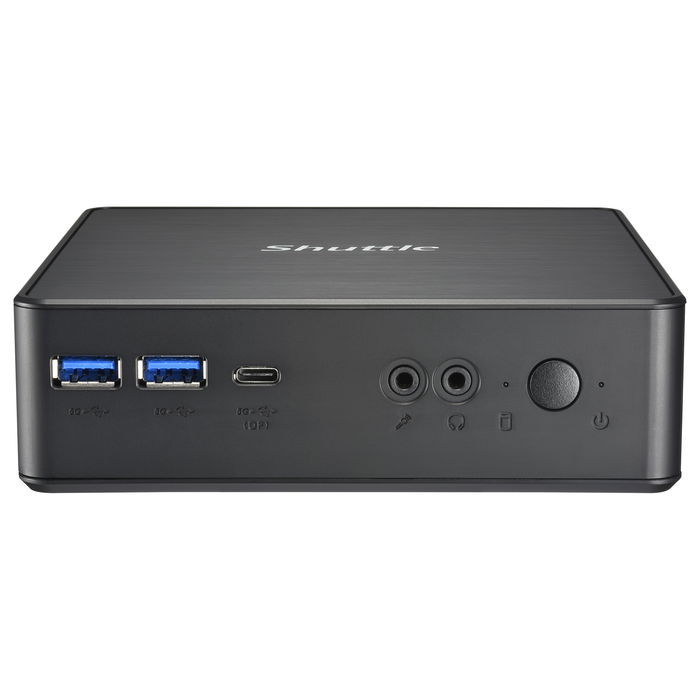 Shuttle NC40U5 Mini PC Barebone Negro (Intel Core i5-1235U) 24/7, Dual Video, Ultra HD, DDR4, UHD Graphics, NVMe, USB 3.2 Gen 2