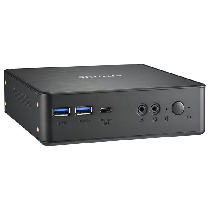 Shuttle NC40U5 Mini PC Barebone Negro (Intel Core i5-1235U) 24/7, Dual Video, Ultra HD, DDR4, UHD Graphics, NVMe, USB 3.2 Gen 2
