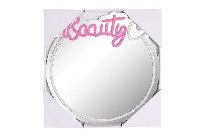 DKD Home Decor Espejo LED Beauty Multicolor 40x40 cm DKD Home Decor Espejo LED Beauty Multicolor 40x40 cm
