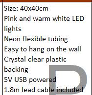 DKD Home Decor Espejo LED Beauty Multicolor 40x40 cm