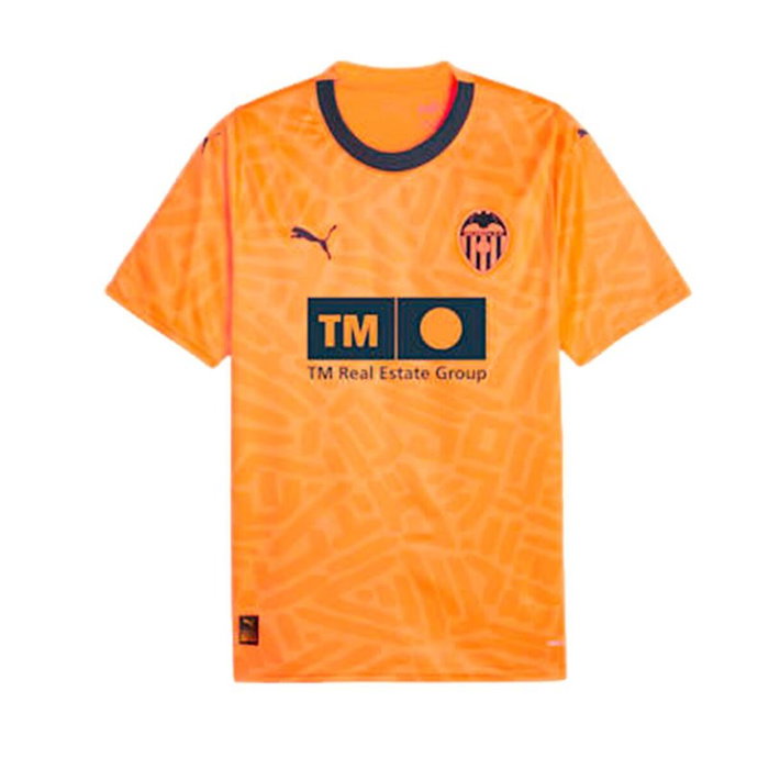 Camiseta de Fútbol de Manga Corta Hombre Puma Valencia C.F 3 Naranja S