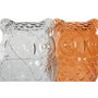 DKD Home Decor Decoración Luminosa de Cristal Búho Surtido de 2 Unidades