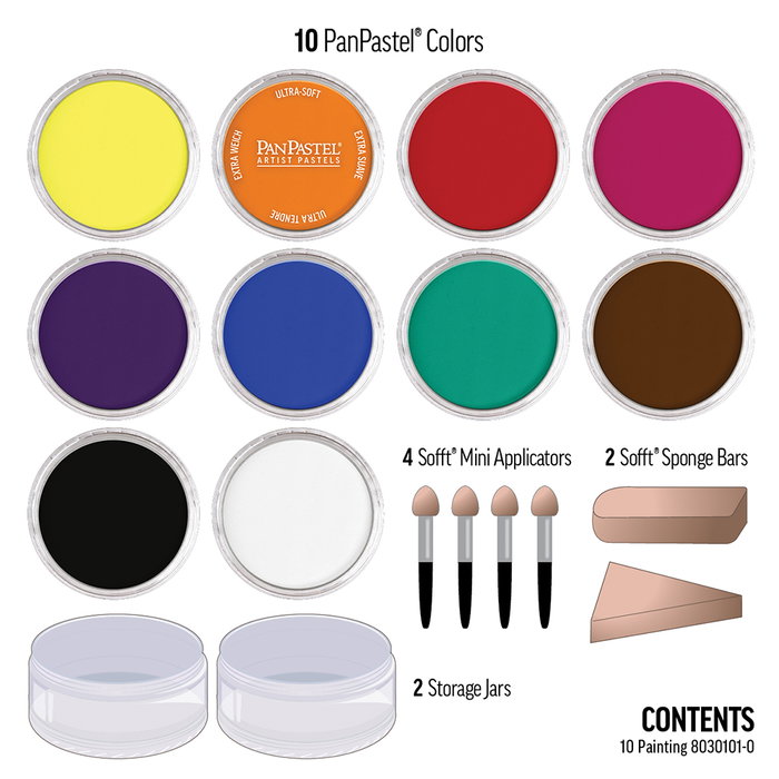 Panpastel Estuche de Pintura de 10 Colores