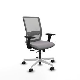PIQUERAS Y CRESPO Silla de oficina Haches con mecanismo Sincro/Traslack Gris