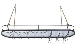 DKD Home Decor Botellero Loft Negro Metal, 119 x 29 x 15 cm (Ancho x Largo x Alto)