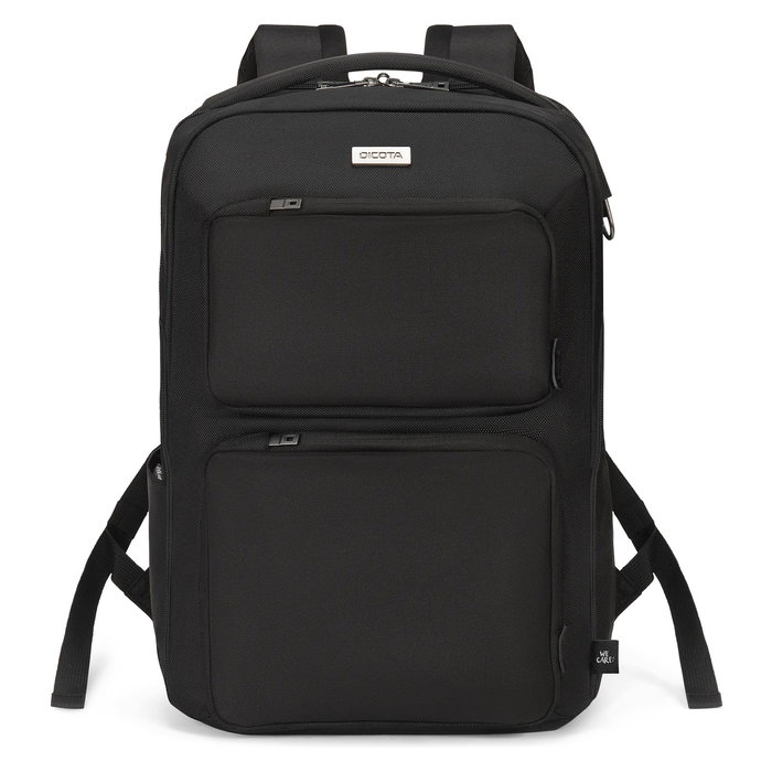 Dicota Mochila SEVEN 14-16" Negro, 16 Pulgadas, 24 Litros, Reciclada, con Compartimento para Tableta y Múltiples Bolsillos - DICOTA GmbH