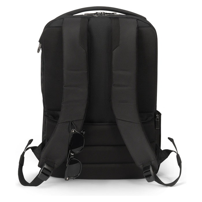 Dicota Mochila SEVEN 14-16" Negro, 16 Pulgadas, 24 Litros, Reciclada, con Compartimento para Tableta y Múltiples Bolsillos - DICOTA GmbH