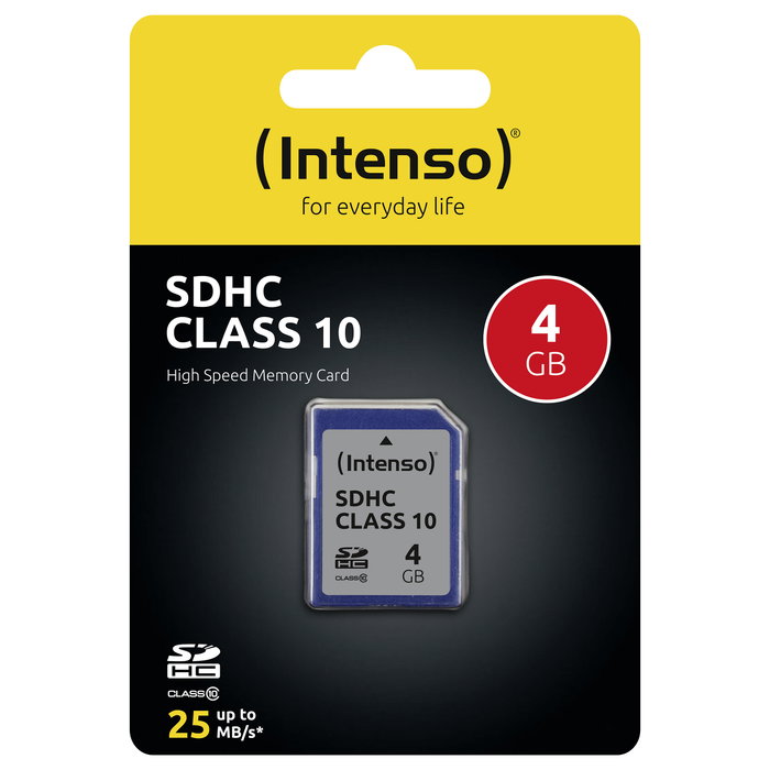 Intenso Tarjeta de memoria SDHC 4 GB Clase 10