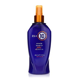 It's a 10, Miracle Deep Plus Keratin, Tratamiento en crema sin enjuague para el cabello, Para la hidratación, 295.7 ml
