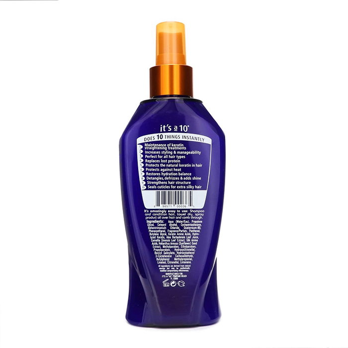 It's a 10 Miracle Deep Plus Keratin Tratamiento en crema sin enjuague para la hidratación