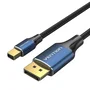 Vention HCFLH Cable DisplayPort 1.4 a Mini DisplayPort Macho, Resolución 8K 7680x4320 a 240Hz, 2 Metros, Color Negro y Azul
