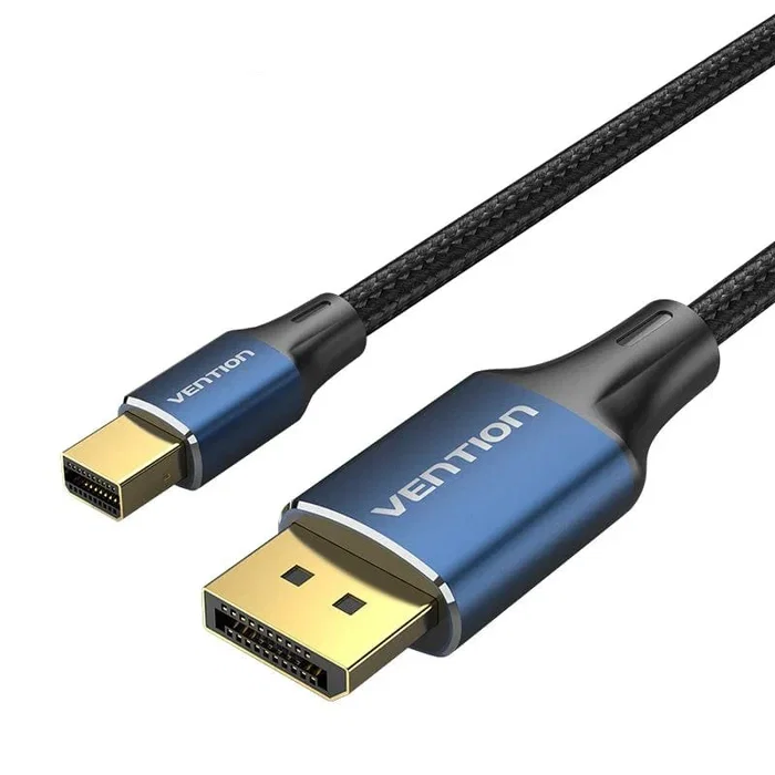 Vention HCFLH Cable DisplayPort 1.4 a Mini DisplayPort Macho, Resolución 8K 7680x4320 a 240Hz, 2 Metros, Color Negro y Azul