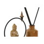 DKD Home Decor Decoración Mikado Buda Surtido de 3 Unidades en Gres y Metal