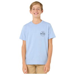 Camiseta de Manga Corta Infantil Rip Curl Rip Curl Staple Tee Azul