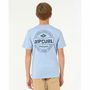 Camiseta de Manga Corta Infantil Rip Curl Rip Curl Staple Tee Azul