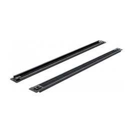 DeLOCK Panel pasacables con cepillo 1U 19 pulg. Negro