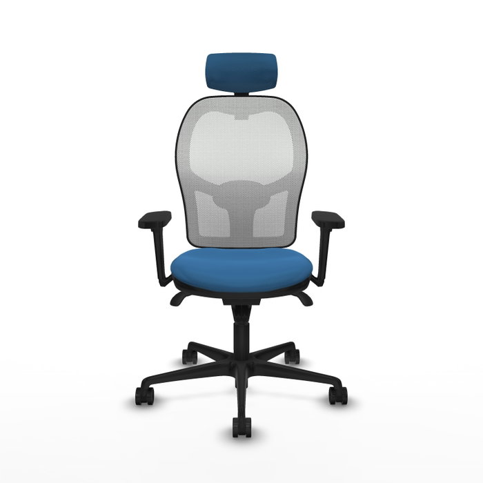 PIQUERAS Y CRESPO Silla de oficina Jorquera con mecanismo Sincro, Azul claro y Blanco PIQUERAS Y CRESPO Silla de oficina Jorquera con mecanismo Sincro, Azul claro y Blanco