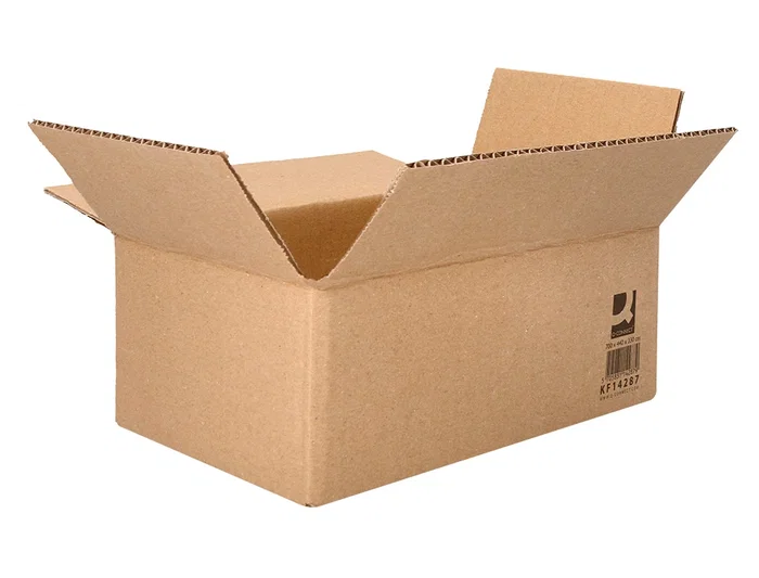 Q-connect Caja Embalar Americana Ultrarresistente Cartón Reciclado Canal Doble 7mm 700x440x330 mm