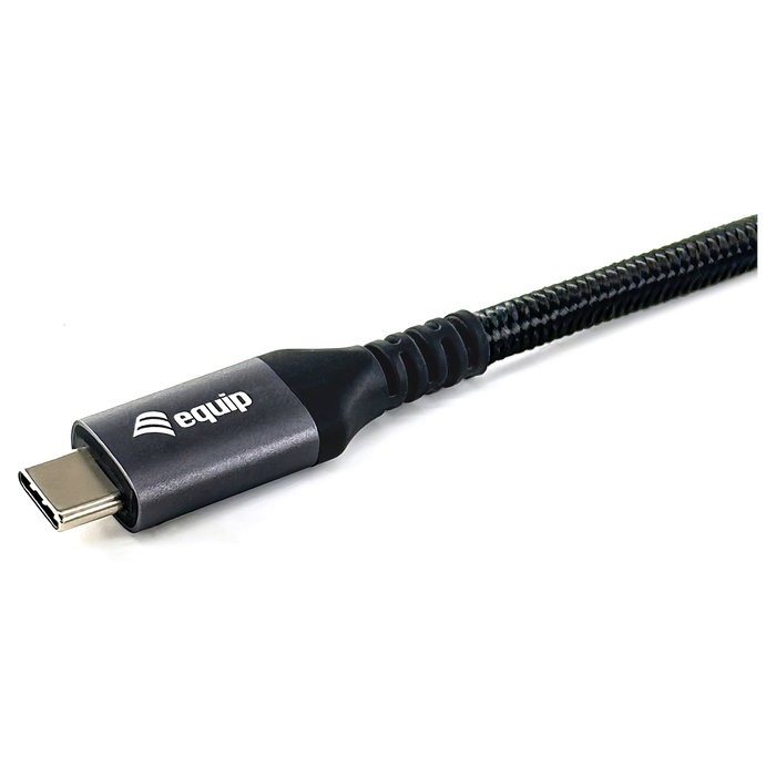 EQUIP Cable USB-C 4.0 (Gen 2x2) de 3 m USB-C Macho a USB-C Macho 20 Gbps PD 100W Negro - Ref 128384