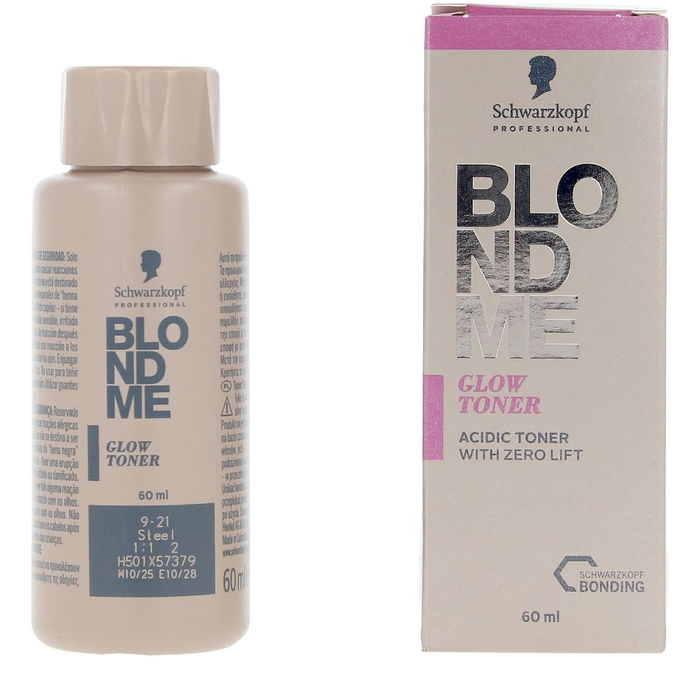 Schwarzkopf BLONDME Matizador de Brillos Tonos Rubios #Acero 9-21 - 60 ml para Cabello Aclarado