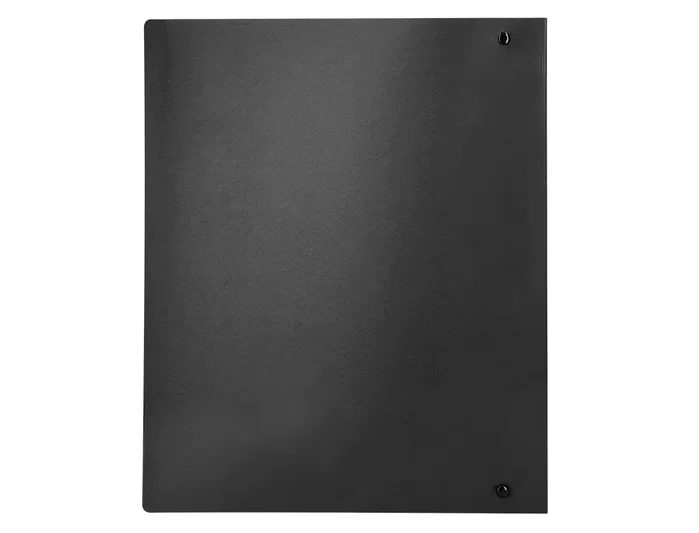 Liderpapel Carpeta de 4 anillas de 40 mm, DIN A4, Negro opaco