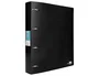 Liderpapel Carpeta de 4 anillas de 40 mm, DIN A4, Negro opaco
