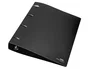 Liderpapel Carpeta de 4 anillas de 40 mm, DIN A4, Negro opaco
