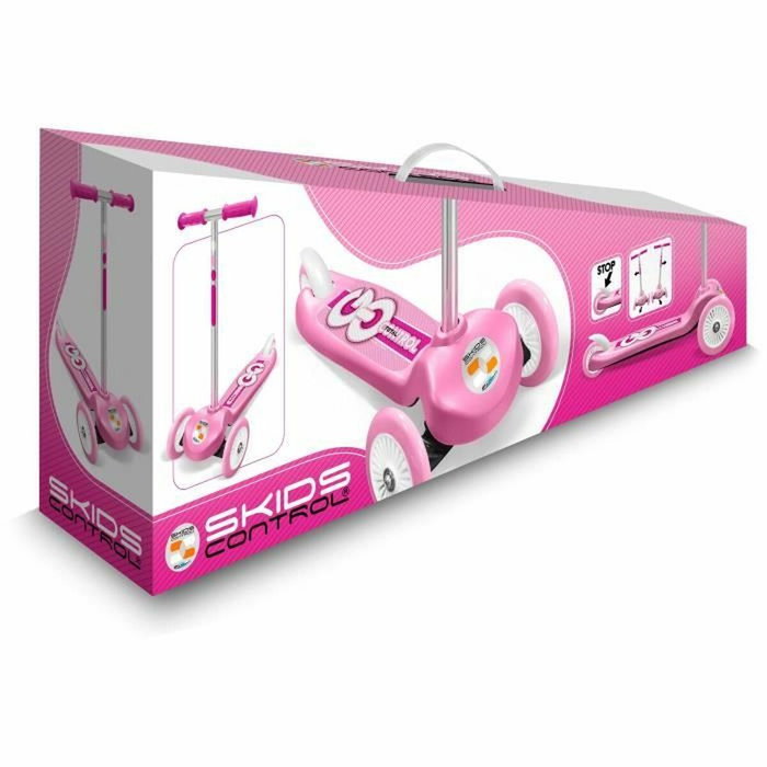 Stamp Patinete de 3 ruedas con dirección Skids Control - Rosa