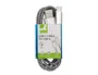 Q-connect Cable USB-C a USB-A en nailon blanco 1m