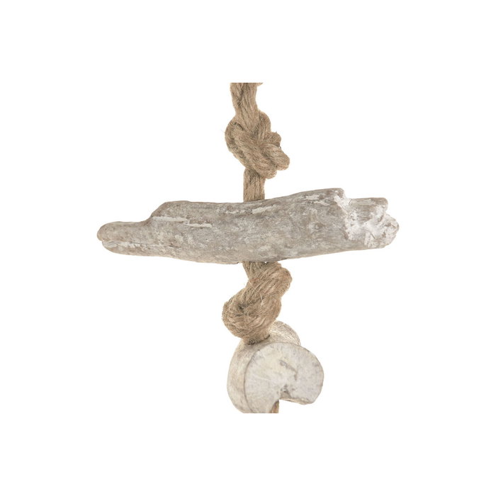DKD Home Decor Decoración Colgante MDF y Cuerda, Pack de 2 Unidades DKD Home Decor Decoración Colgante MDF y Cuerda, Pack de 2 Unidades