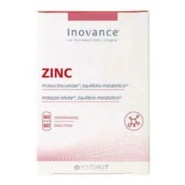 INOVANCE Zinc 60 Comp. Complemento Alimenticio para Inmunidad y Protección Celular