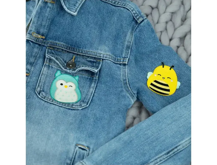 Wondee Set de 12 Parches para Planchar Squishmallow, Personajes Winston el Búho y Sunny la Abeja, Personalización de Ropa y Accesorios Wondee Set de 12 Parches para Planchar Squishmallow, Personajes Winston el Búho y Sunny la Abeja, Personalización de Ropa y Accesorios