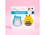 Wondee Set de 12 Parches para Planchar Squishmallow, Personajes Winston el Búho y Sunny la Abeja, Personalización de Ropa y Accesorios
