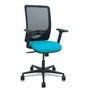PIQUERAS Y CRESPO Silla Zulema con Mecanismo Sincro, Brazos 2D y Asiento Turquesa