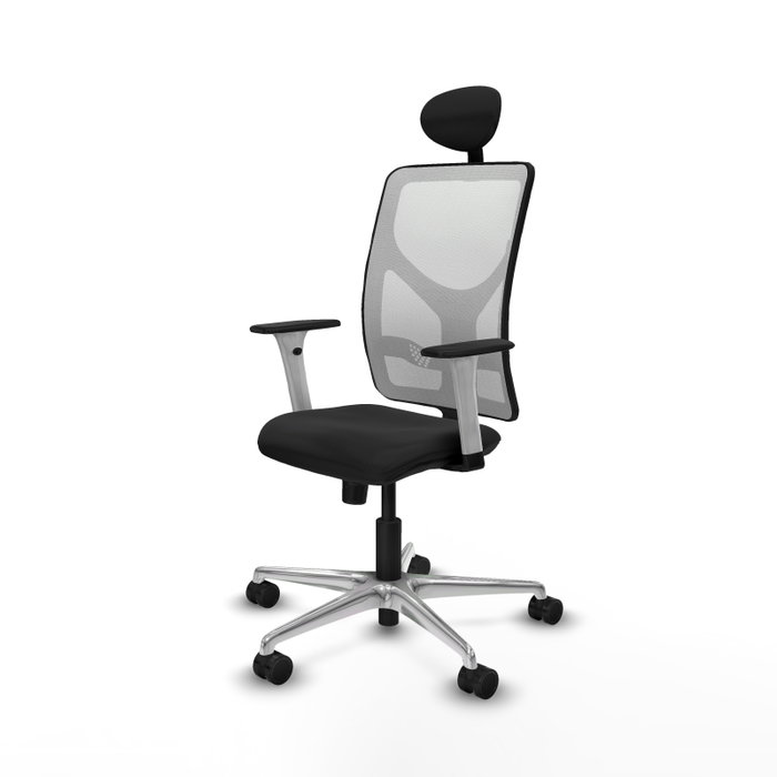 PIQUERAS Y CRESPO Silla de oficina Motilla con mecanismo Sincro, Negro y Blanco PIQUERAS Y CRESPO Silla de oficina Motilla con mecanismo Sincro, Negro y Blanco