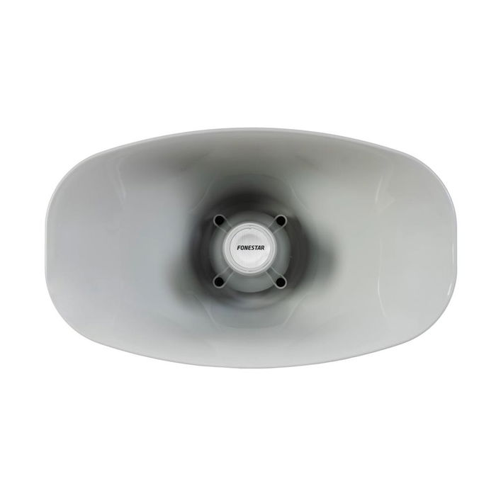 Fonestar Vulkan Altavoz Exponencial de Baja Impedancia 50W RMS para Exteriores, IP66, Blanco