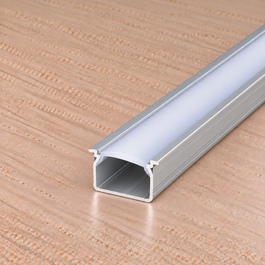 GreenIce Perfil de Aluminio KIMERA-SKAST Anodizado Plata con Difusor Opal y Tapones 2,02m