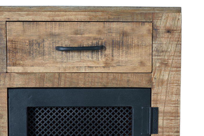 Giner y Colomer Aparador Industrial de Madera de Mango y Metal Natural 100x85x38 cm