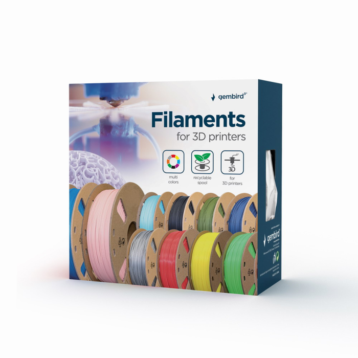 Gembird 3DP-PLA1.75-01-R Filamento para Impresion 3D Acido Polilactico PLA Rojo 1.4 kg Gembird 3DP-PLA1.75-01-R Filamento para Impresion 3D Acido Polilactico PLA Rojo 1.4 kg