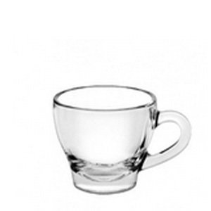 Soler Hispania Taza Ischia de Vidrio 18 cl / 74 mm Alto, 81 mm Diámetro (Set de 6)