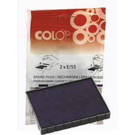 Colop E-55 Almohadilla Azul Blister -2U-