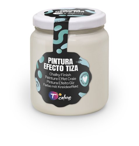 Tcolors Pintura efecto tiza blanco roto, 175 ml Tcolors Pintura efecto tiza blanco roto, 175 ml