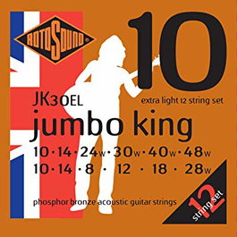 Juego de Cuerdas Rotosound para Guitarra Acústica 12 Cuerdas
