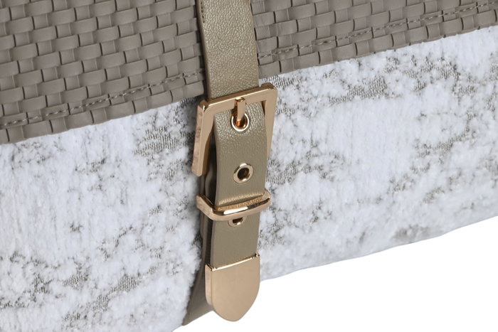 DKD Home Decor Cojín Beige Blanco 50 x 30 x 10 cm DKD Home Decor Cojín Beige Blanco 50 x 30 x 10 cm