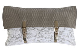 DKD Home Decor Cojín Beige Blanco 50 x 30 x 10 cm