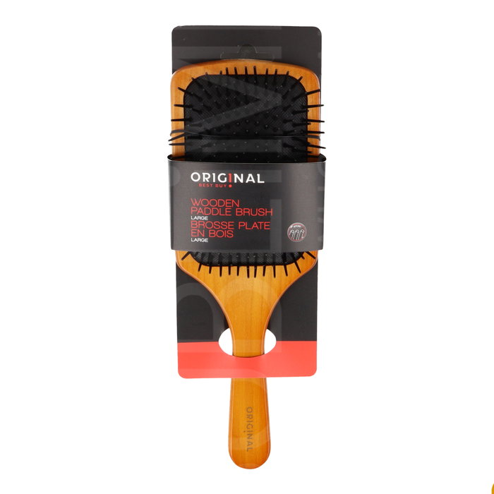 Sinelco Original Cepillo para Raqueta de Madera Tamaño L - Profesional para Desenredar, Alisar y Cuidar la Fibra Capilar con Suavidad Sinelco Original Cepillo para Raqueta de Madera Tamaño L - Profesional para Desenredar, Alisar y Cuidar la Fibra Capilar con Suavidad